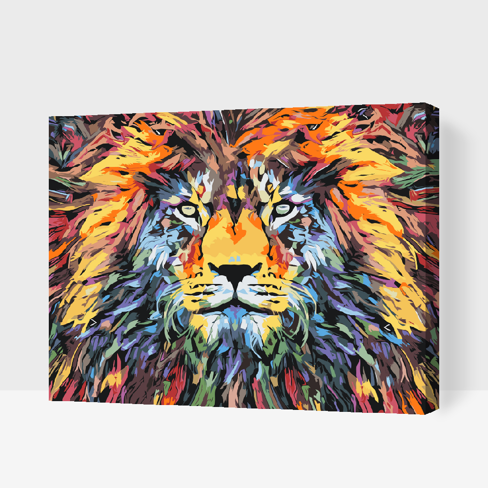 Malování podle čísel - Colorful Lion